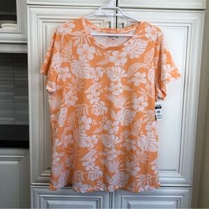 SIZE 1X NWT My Style women’s floral t-shirt